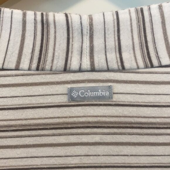 Columbia half sleeve striped shirt  medium - Picture 4 of 7